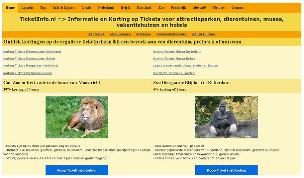 screenshot ticketinfo.nl